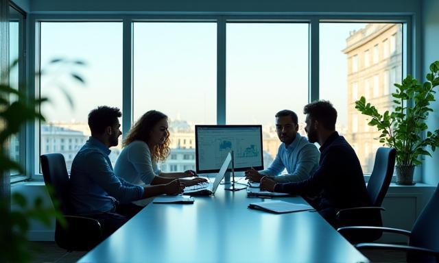 Unser Team bei der Arbeit im Berliner Büro